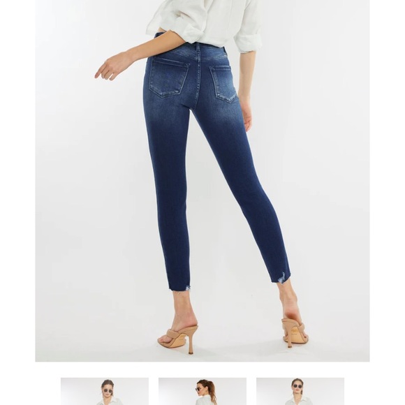 KANCAN EVANGELINE HIGH RISE ANKLE SKINNY JEANS - Picture 4 of 5